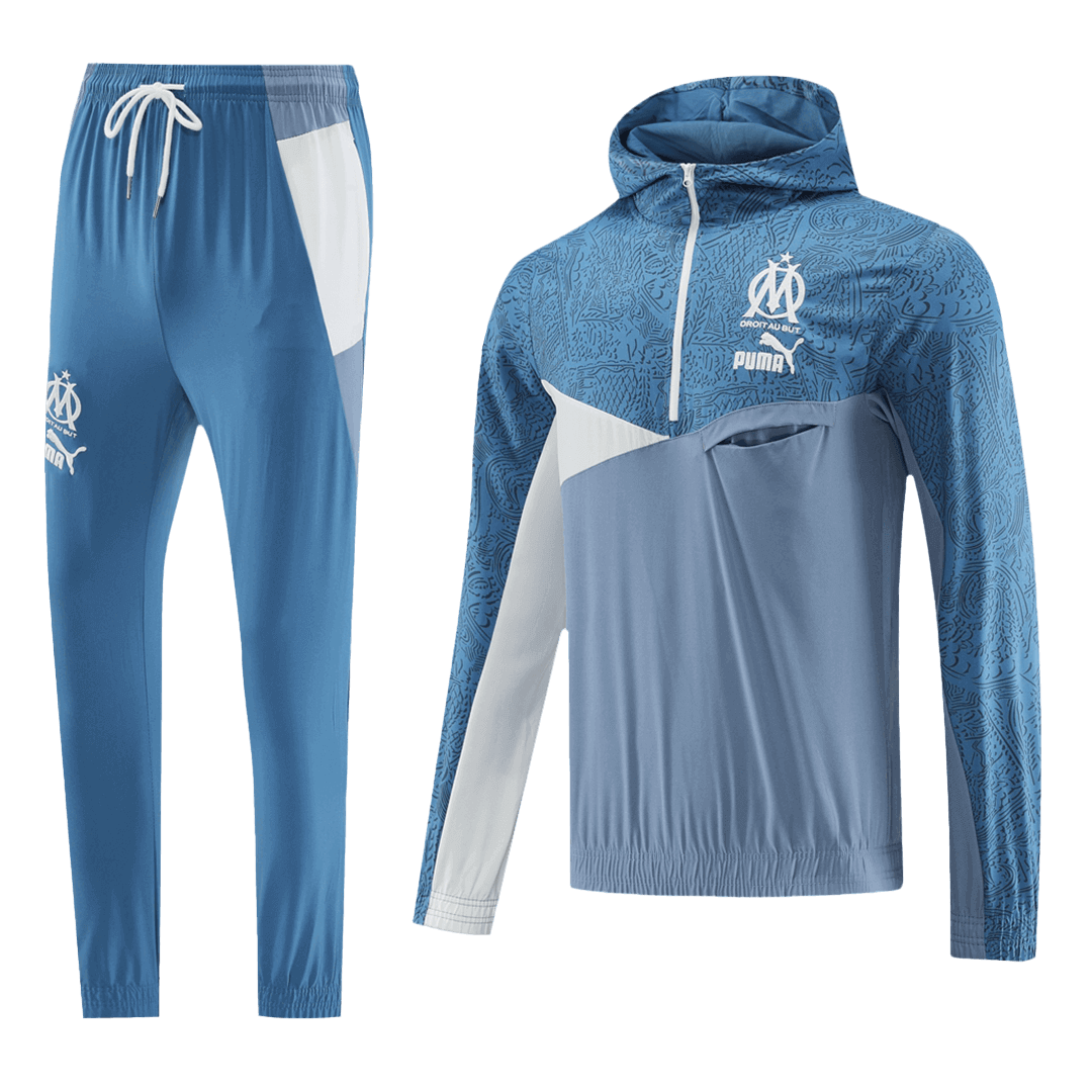 Marseille Hoodie Training Kit (Jacket+Pants) Blue 2023/24 - view 11