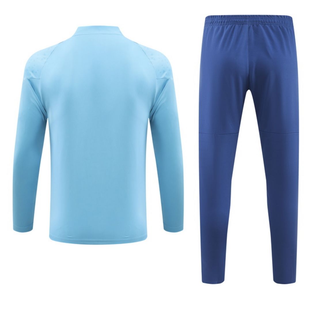 Marseille Zipper Sweatshirt Kit(Top+Pants) Sky Blue 2023/24 - view 3