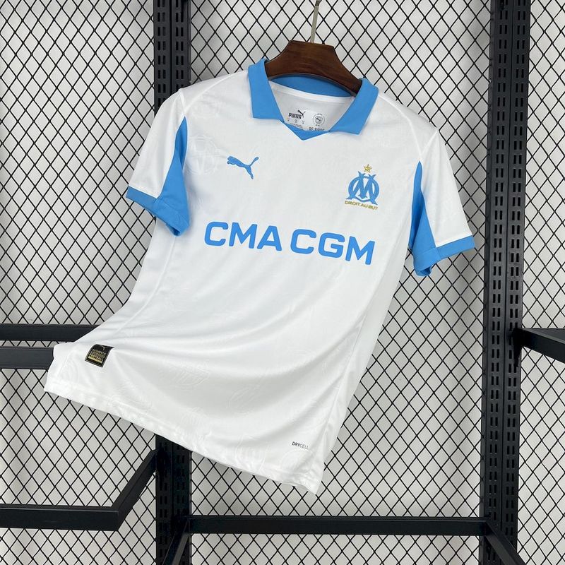 25-26 Marseilles Home Soccer Jersey