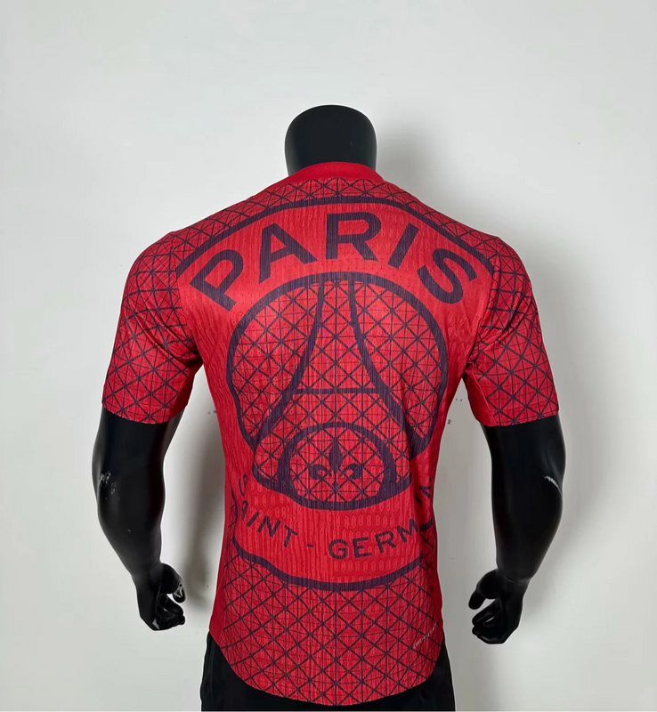 25-26 Paris Saint-Germain Red Training Soccer Jersey Player Version - view 3