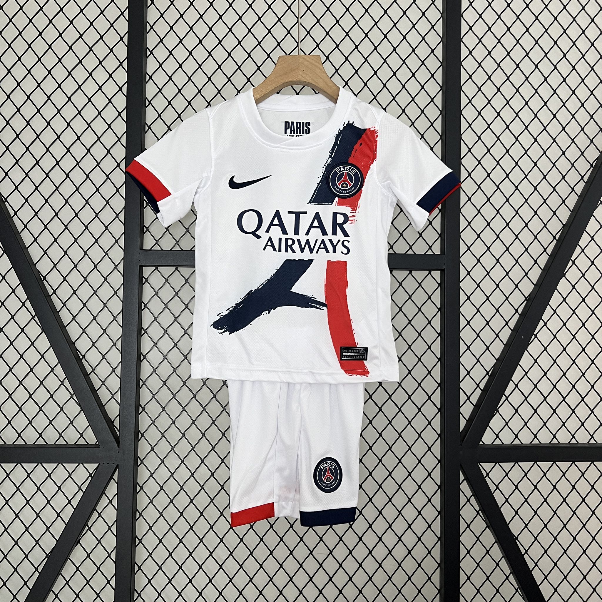 24-25 Paris Saint-Germain Away Soccer Kids Kit Jersey+Shorts