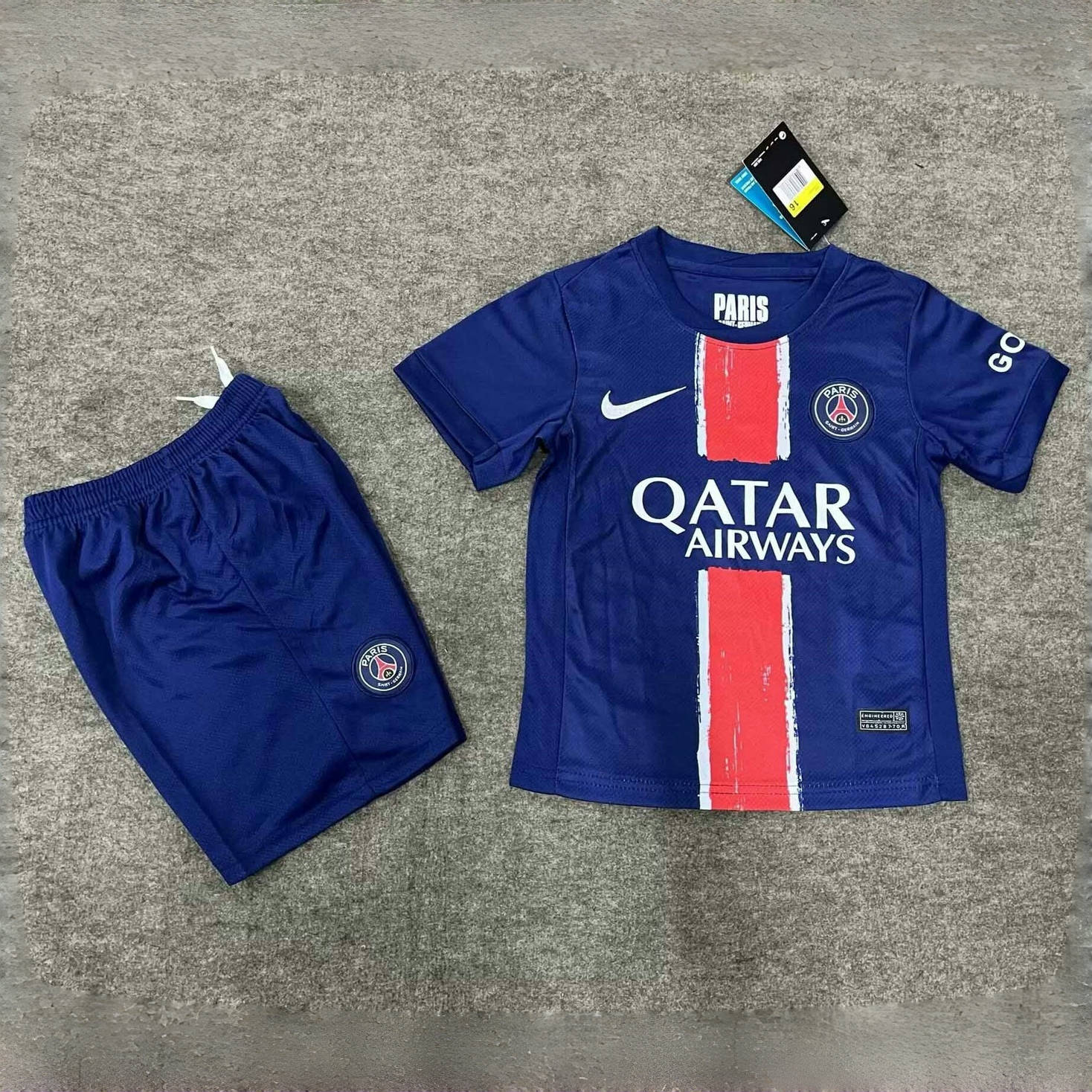 24-25 Paris Saint-Germain Home Soccer Kids Kit Jersey+Shorts - view 4