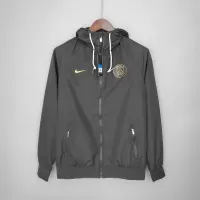 2021/2022 Psg Paris Saint-Germain Windbreaker Black - view 7