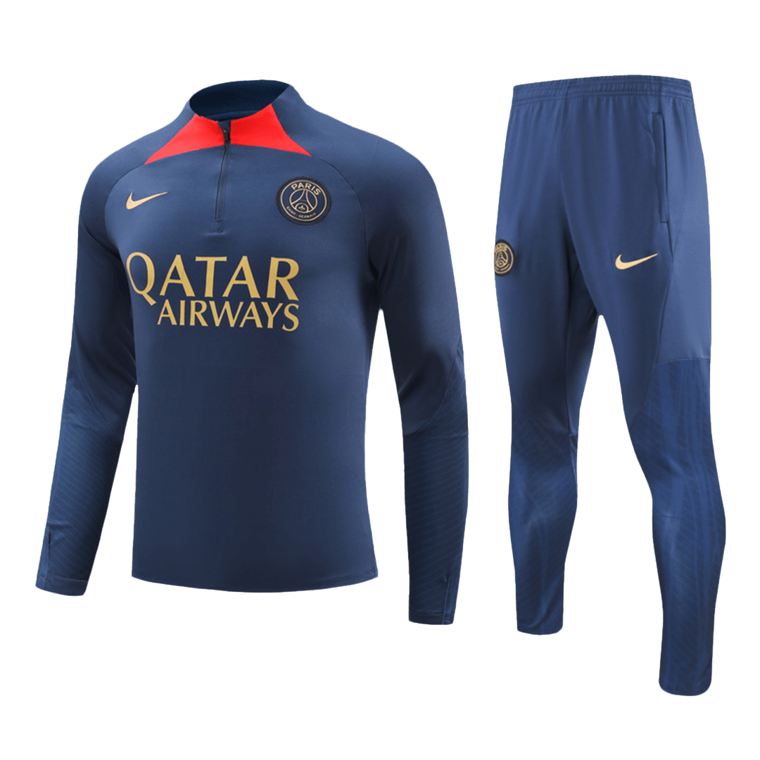Kids PSG Zipper Sweatshirt Kit(Top+Pants) Navy 2023/24 - view 6