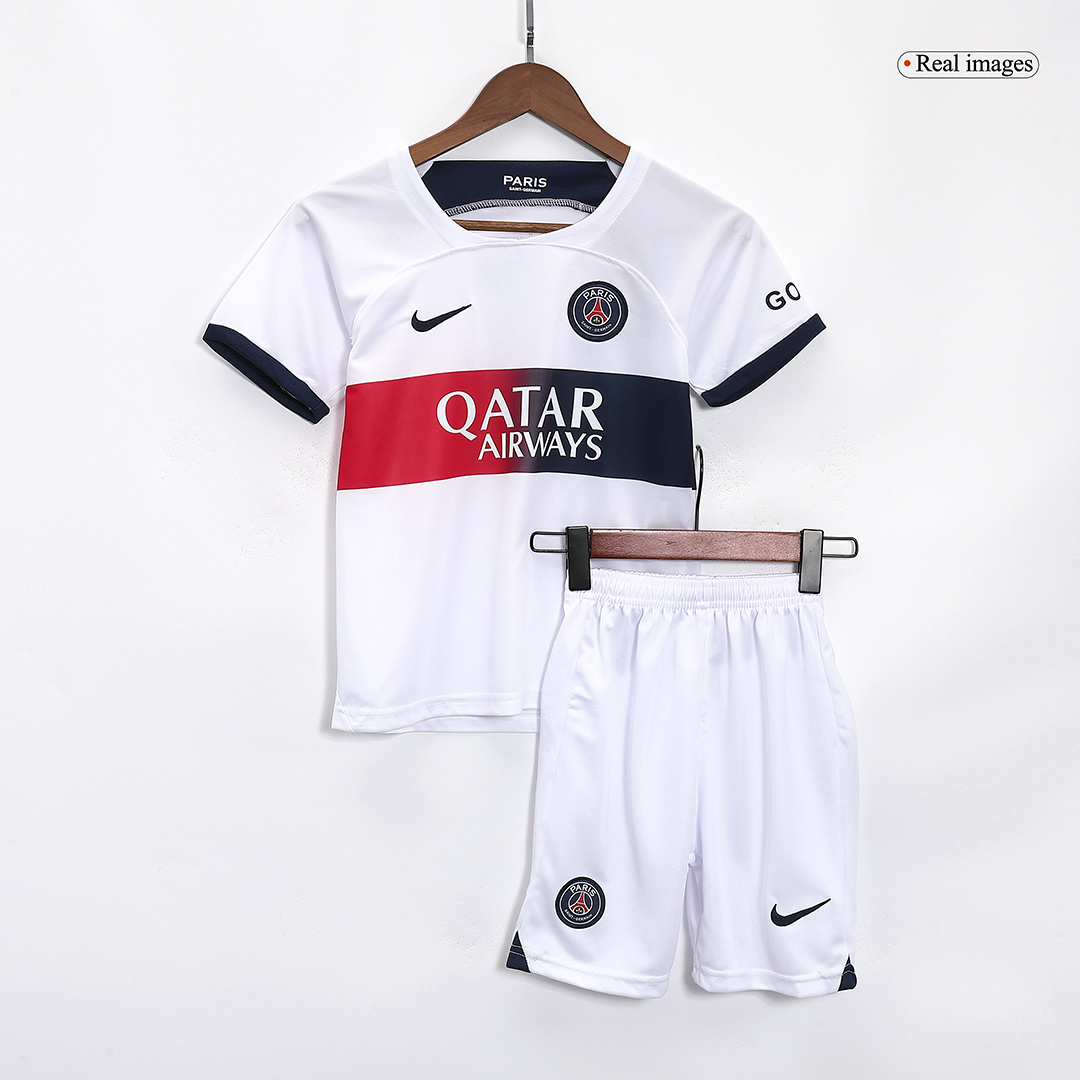 23-24 Paris Saint-Germain Away Kids Kit(Jersey+Shorts)