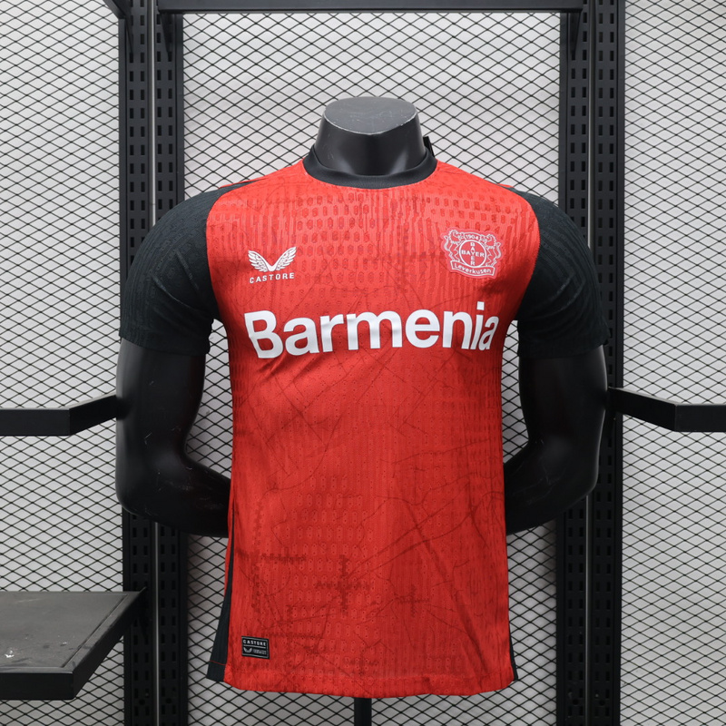24-25 Bayer 04 Leverkusen Home Soccer Jersey Player Version