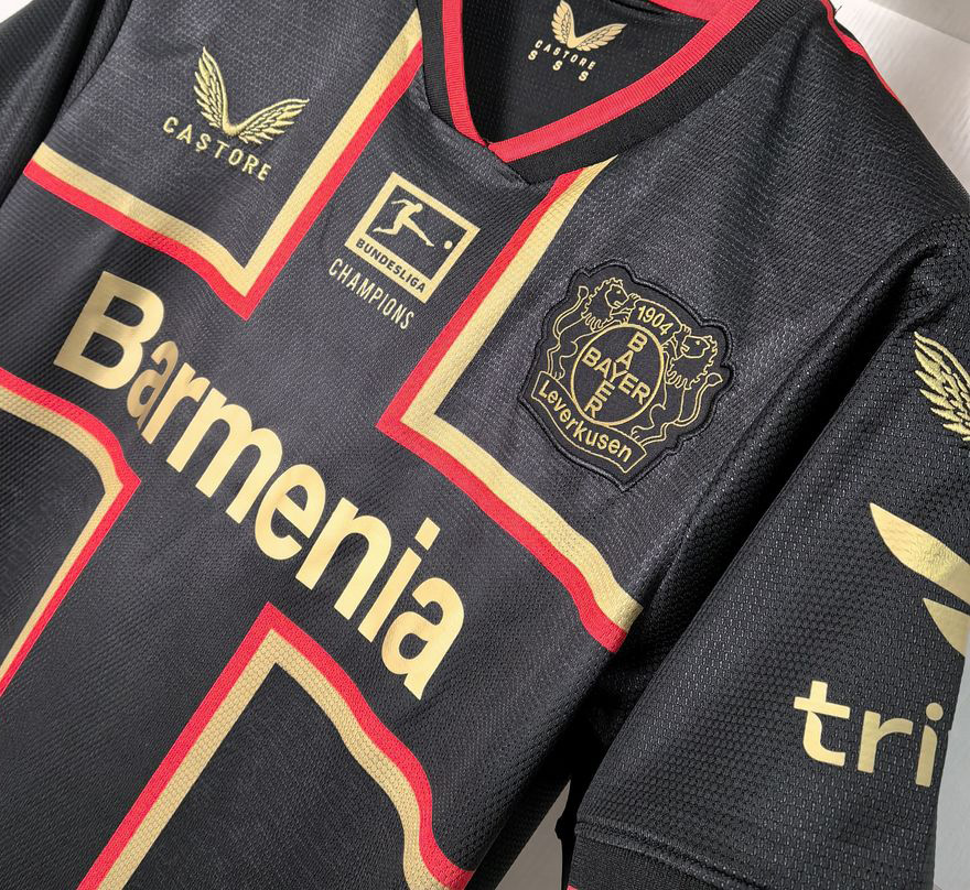 23-24 Bayer 04 Leverkusen Bundesliga Champions Kit Soccer Uniform - view 6
