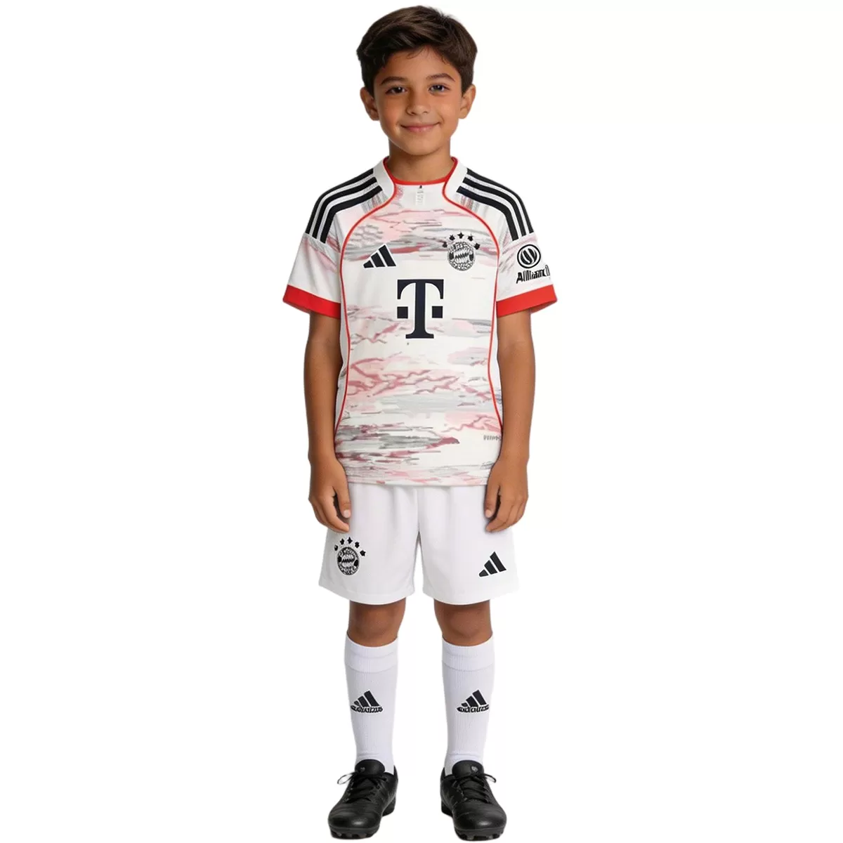 25-26 Bayern Munich Away Soccer Kids Full Kit - view 3