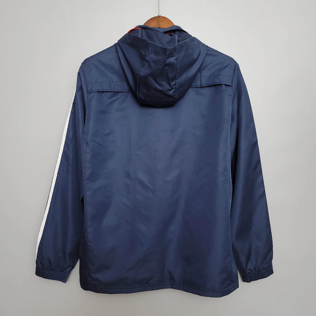 2021 Windbreaker Football Jersey Bayern Munich Royal Blue 1:1 Thai Quality - view 6