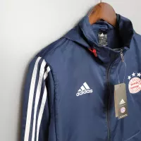 2021 Windbreaker Football Jersey Bayern Munich Royal Blue 1:1 Thai Quality - view 8
