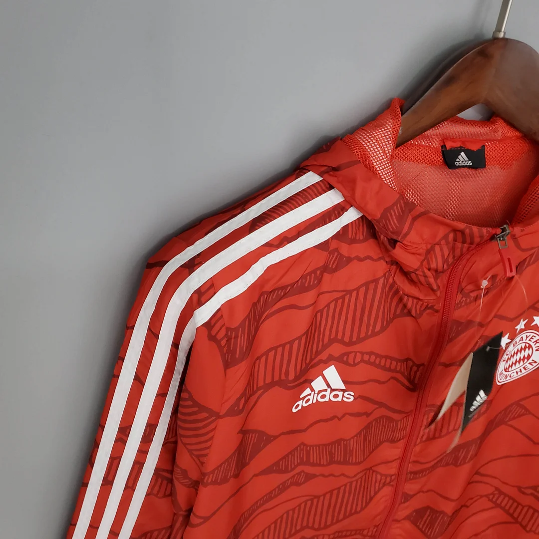 2021/2022 Windbreaker Football Jersey Bayern Munich Red 1:1 Thai Quality - view 6