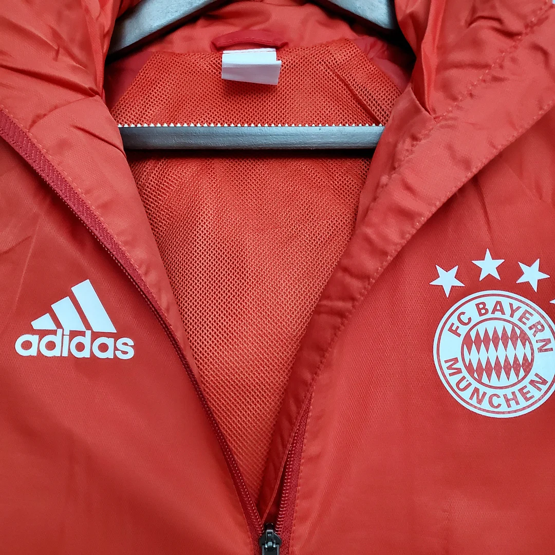 2021 Windbreaker Football Jersey Bayern Munich Red 1:1 Thai Quality - view 5