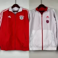 2023-2024 Bayern Munich Reversible Windbreaker （Red-white）Soccer Jersey 1:1 Thai Quality - view 1