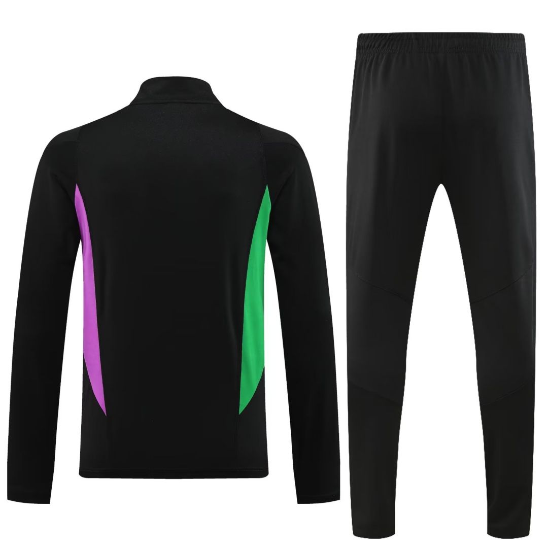 Bayern Munich Zipper Sweatshirt Kit(Top+Pants) Black 2023/24 - view 3
