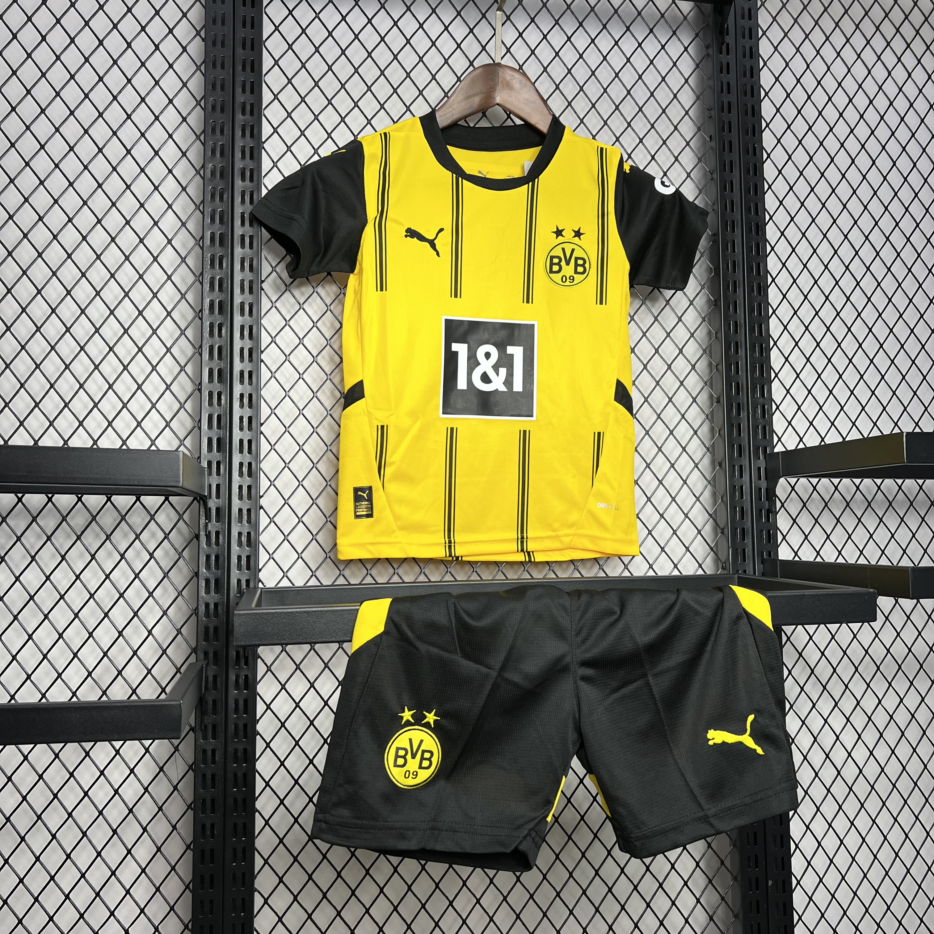 24-25 Borussia Dortmund Home Kids Kit Jersey+Shorts