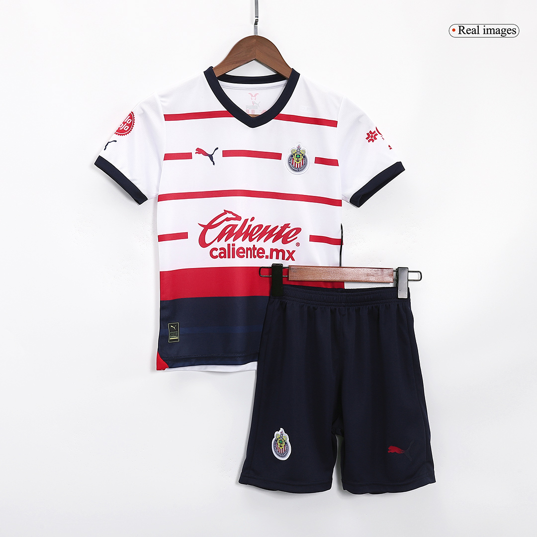 23-24 Chivas  Away Kids Kit Jersey+Shorts
