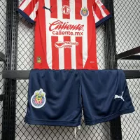 24-25 Chivas  Home Soccer Kids kit Jersey+Shorts - view 8