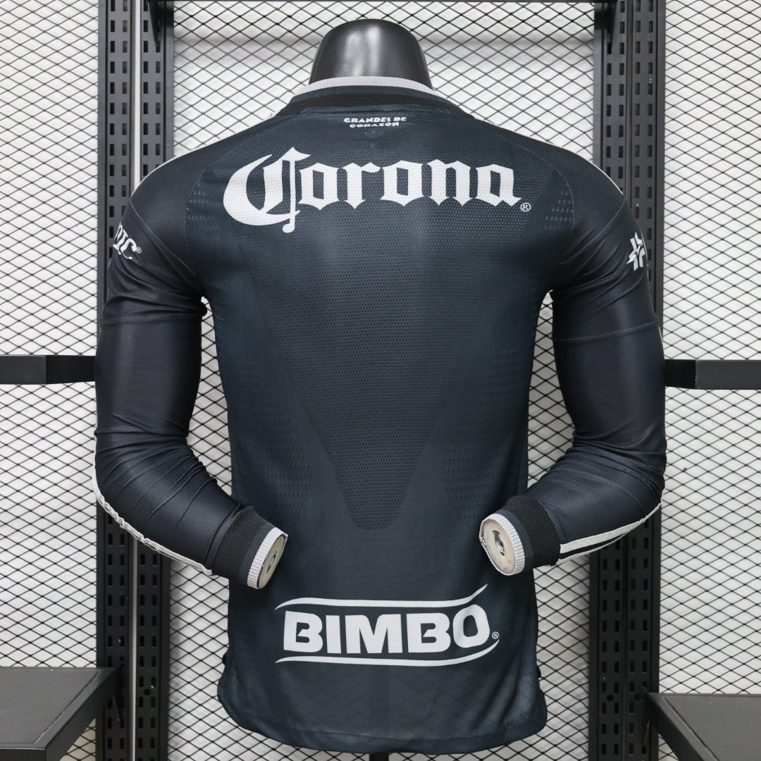 26-27 Club America Away Soccer Jersey Player Version Long Sleeve - view 3