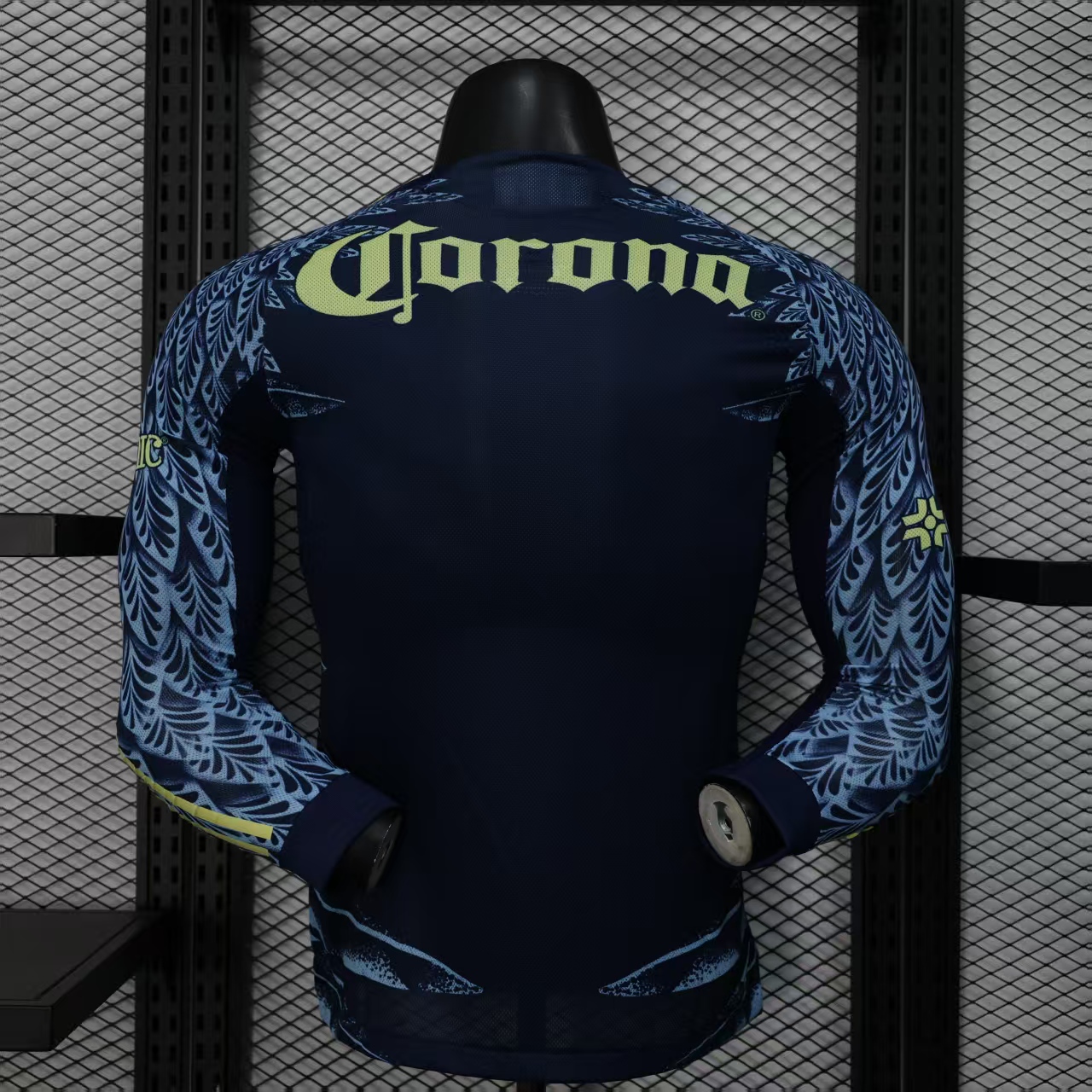 25-26 Club America Away Soccer Jersey Player Version Long Sleeve - view 3