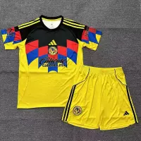 25-26 Club America  Home Soccer Kids Kit Jersey+Shorts - view 1