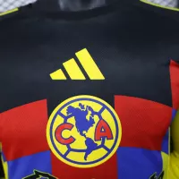 25-26 Club America  Home Soccer Jersey Player Version Long Sleeve - view 4