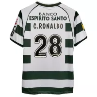 C.RONALDO #28 Sporting CP Home Retro Jersey 2002/03 - view 1