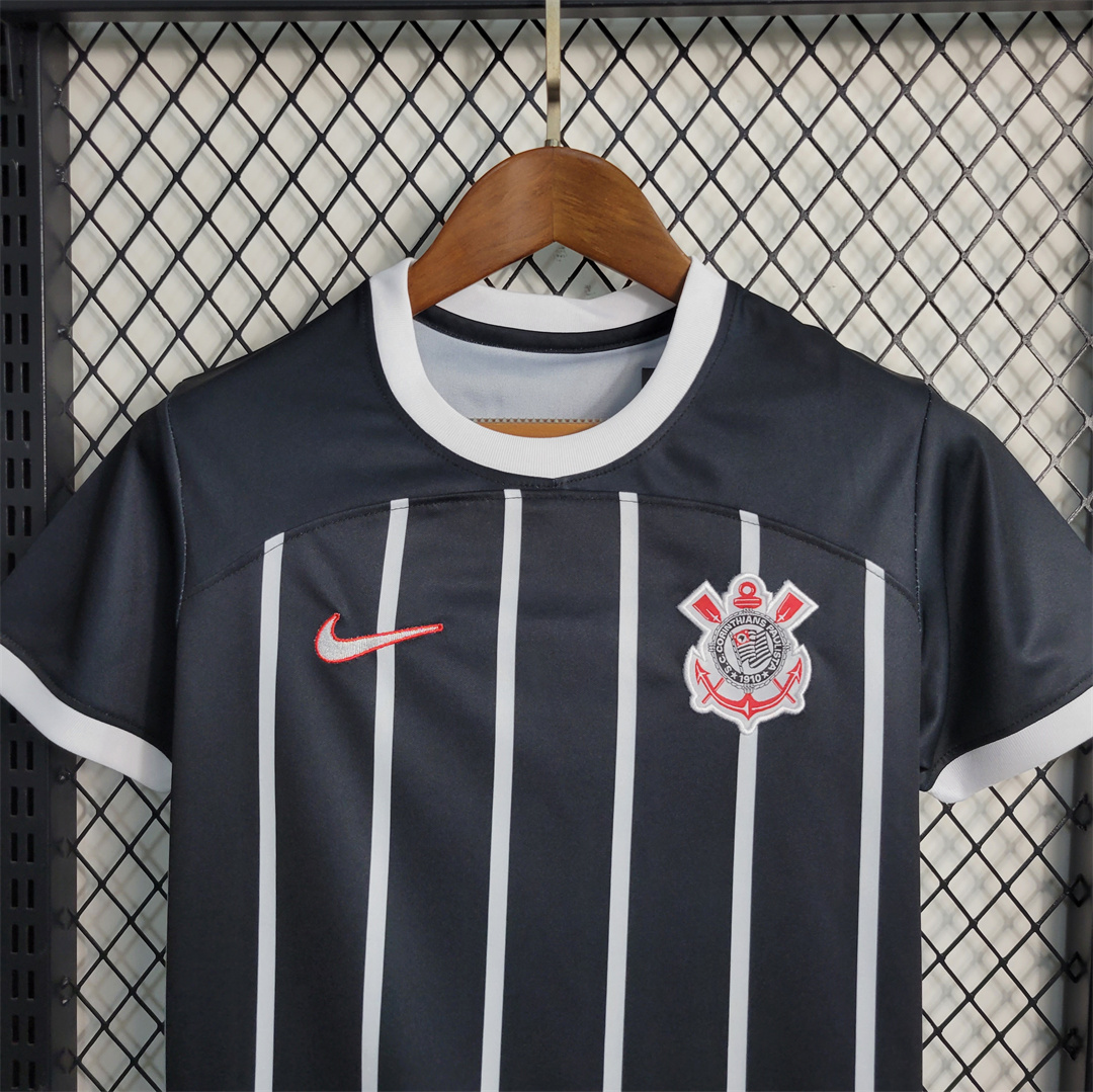 23-24 Corinthians  Away Kids Kit Jersey+Shorts - view 8