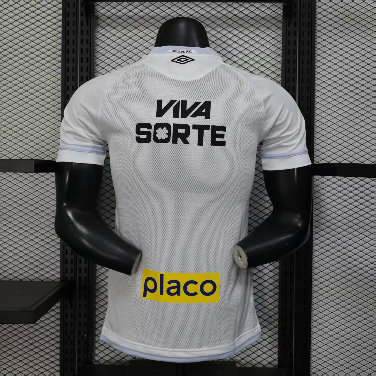 25-26 Santos FC Home Soccer Jersey with All Sponsors Player Version - view 3