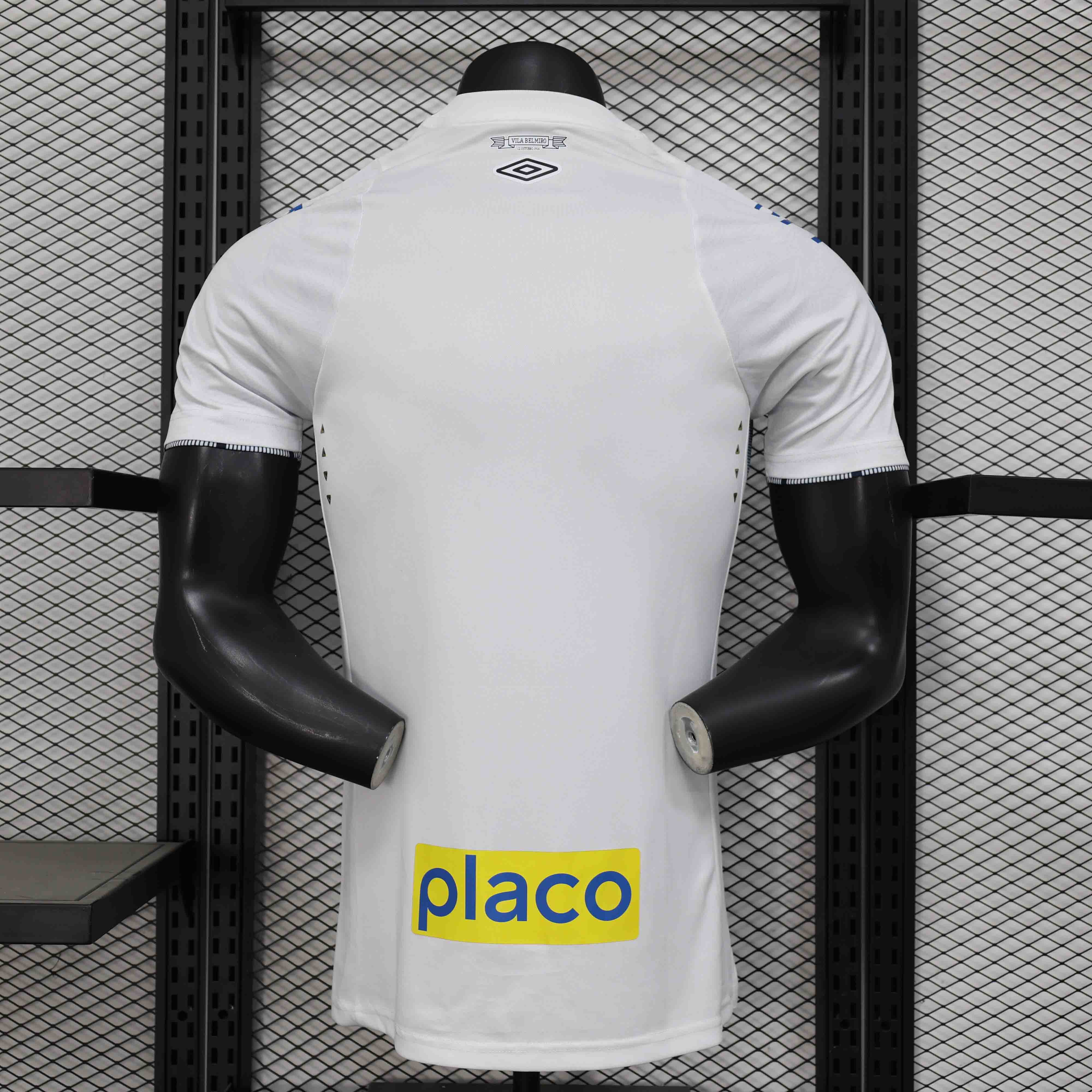 24-25 Santos FC Home Soccer Jersey with All Sponsors Player Version - view 3