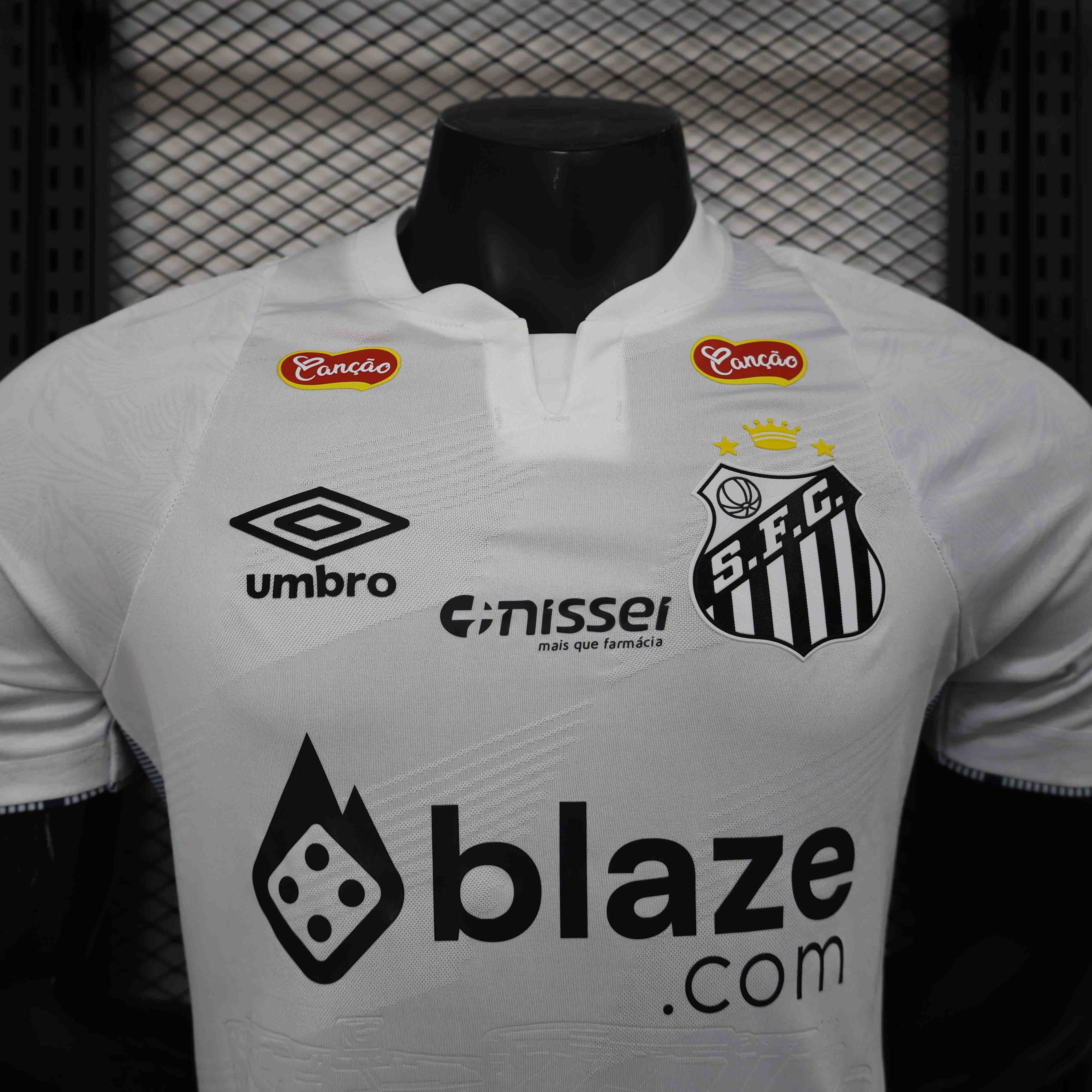 24-25 Santos FC Home Soccer Jersey with All Sponsors Player Version - view 7