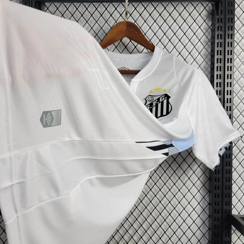 24-25 Santos FC Home Soccer Jersey with All Sponsors - view 12