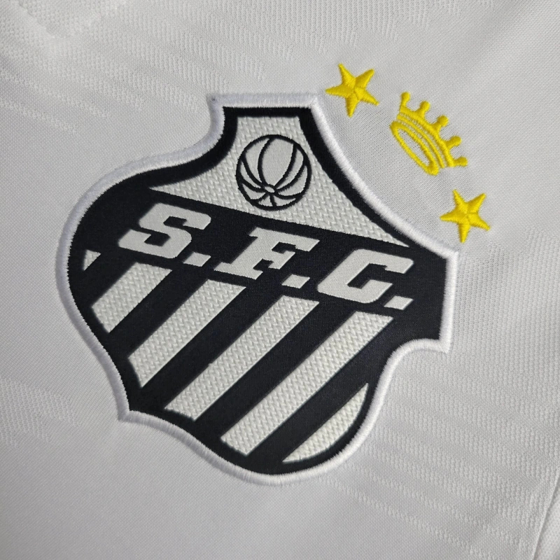 24-25 Santos FC Home Soccer Jersey with All Sponsors - view 13