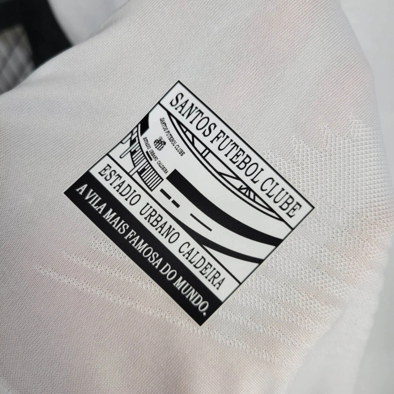 24-25 Santos FC Home Soccer Jersey with All Sponsors - view 14