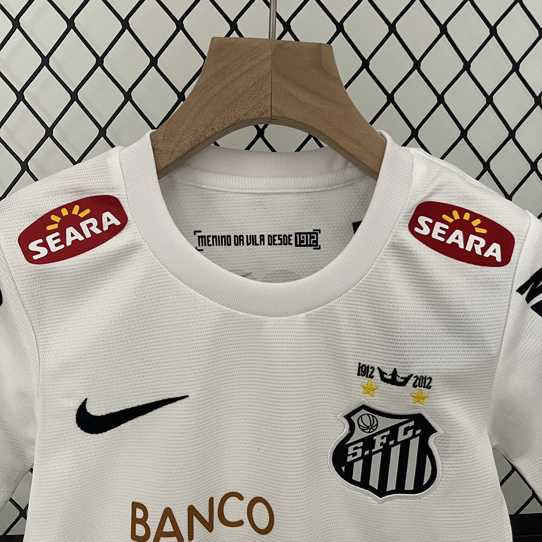 2011/12 Santos FC Home Retro Kids Kit Jersey+Shorts - view 14