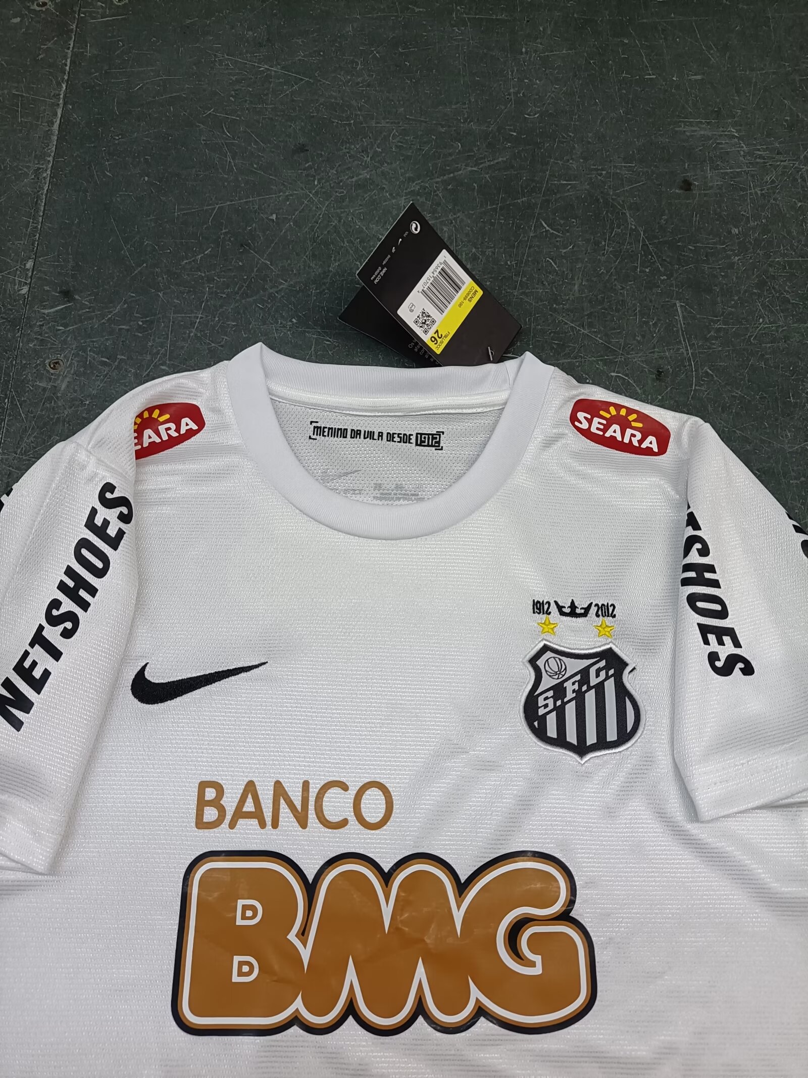 2011/12 Santos FC Home Retro Kids Kit Jersey+Shorts - view 5