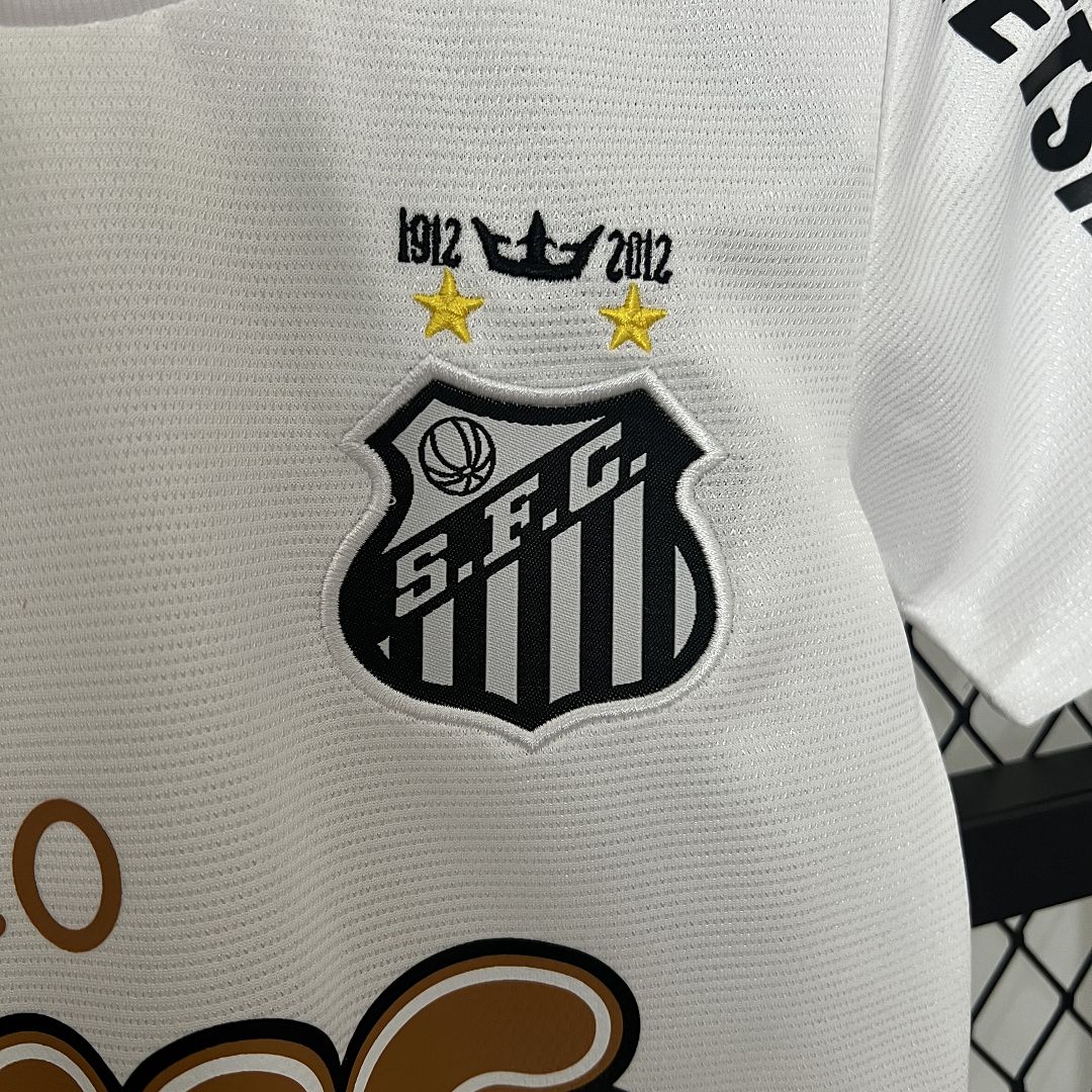 2011/12 Santos FC Home Retro Kids Kit Jersey+Shorts - view 9