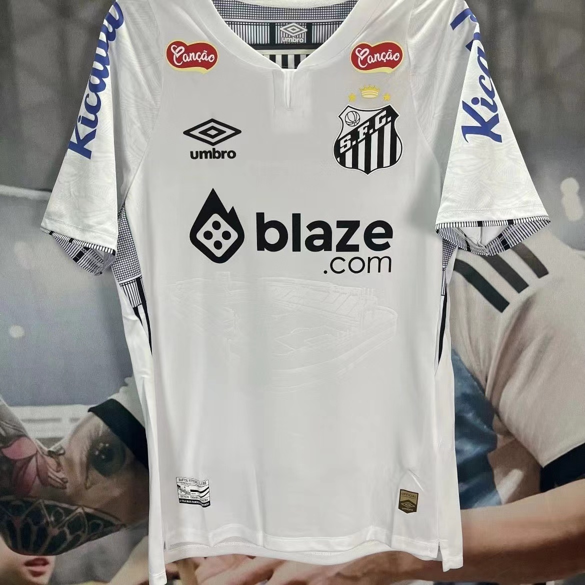 24-25 Santos FC Home Soccer Jersey with All Sponsors