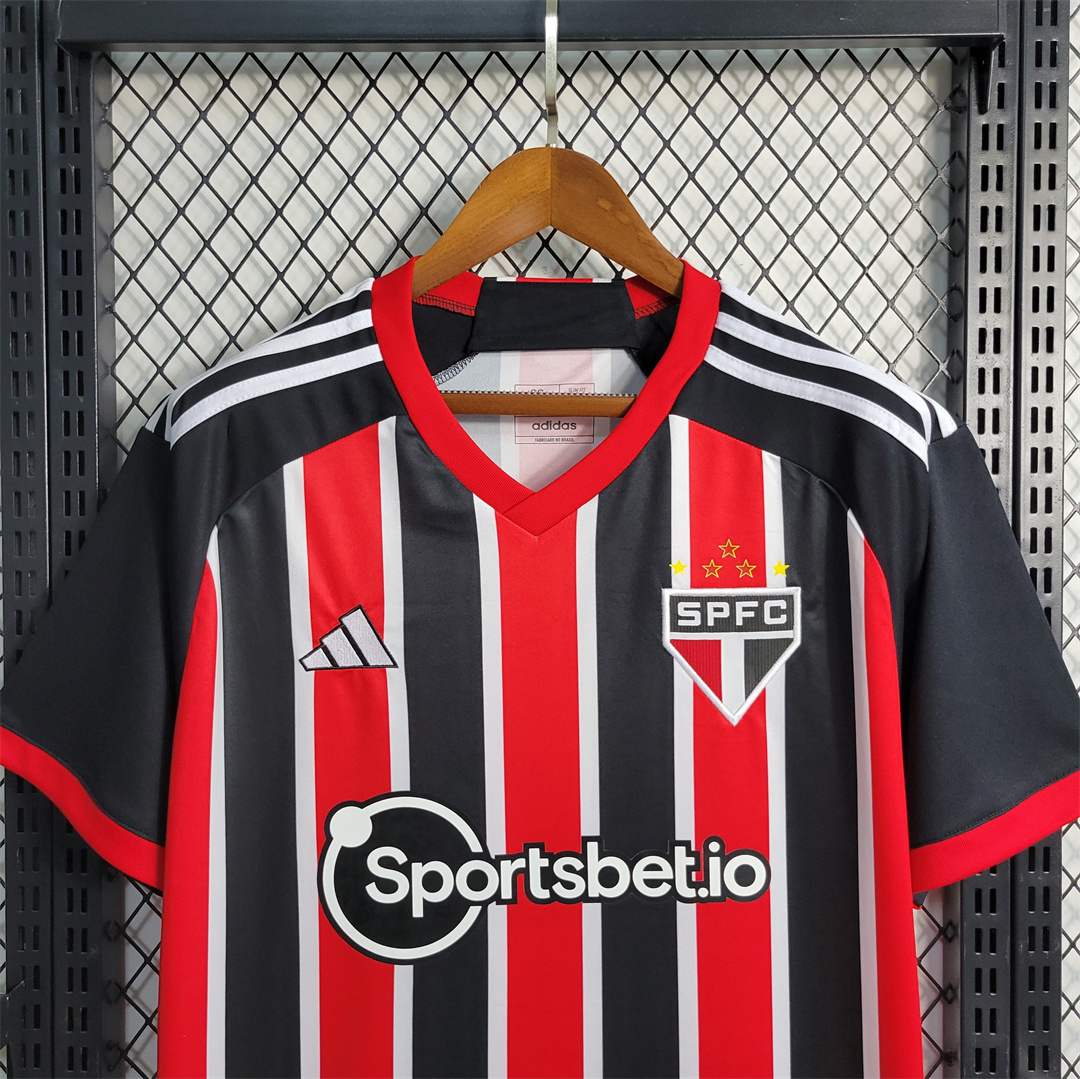 23-24 Sao Paulo FC Away Soccer Jersey - view 5