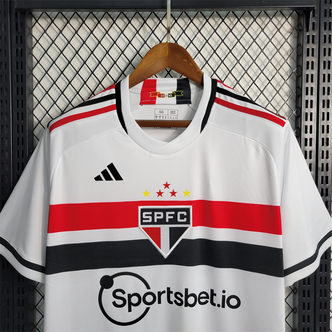 23-24 Sao Paulo FC Home Soccer Jersey - view 12