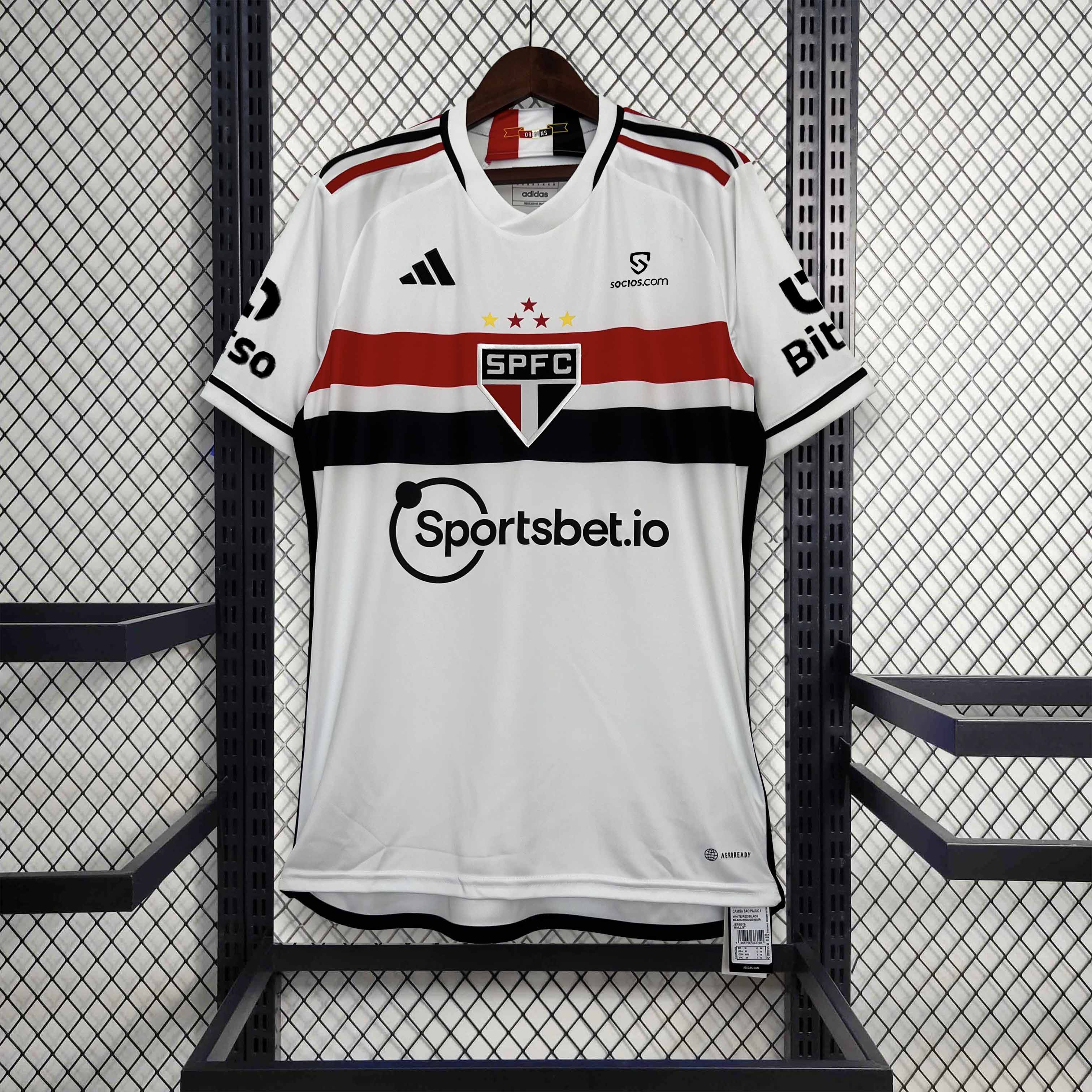 23-24 Sao Paulo FC Home Soccer Jersey - view 7