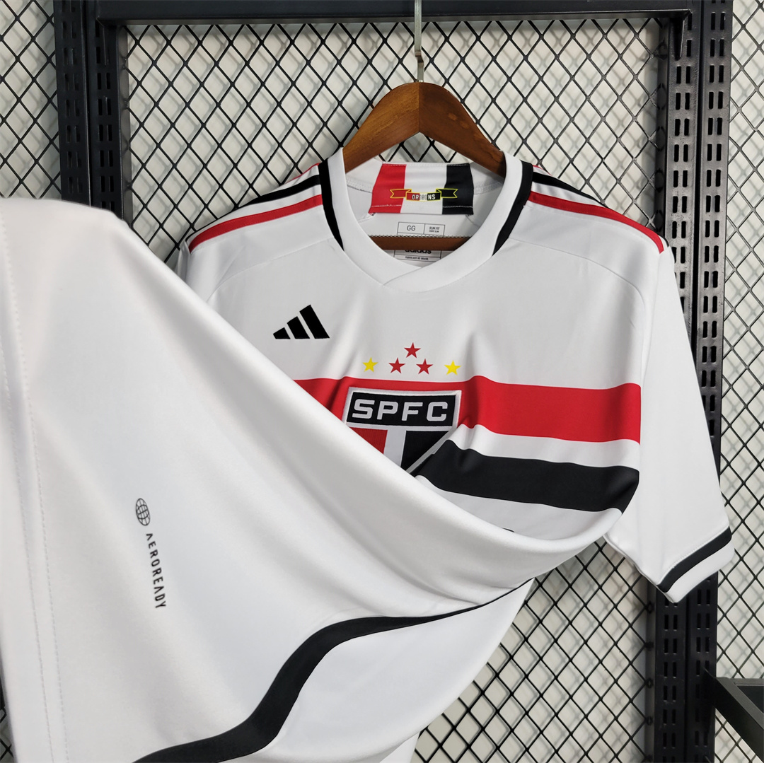 23-24 Sao Paulo FC Home Soccer Jersey - view 10