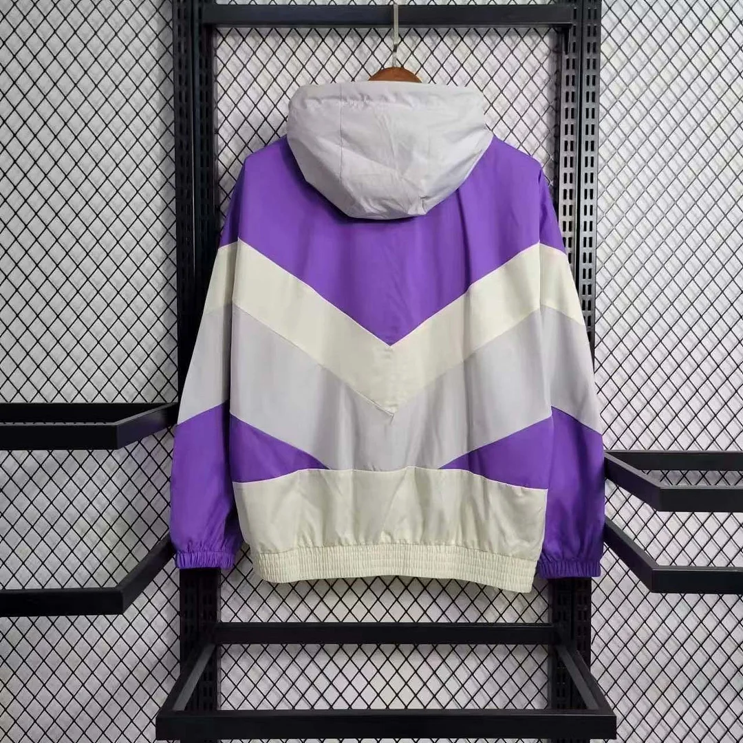 2023 São Paulo Windbreaker Purple Soccer Jersey 1:1 Thai Quality - view 3