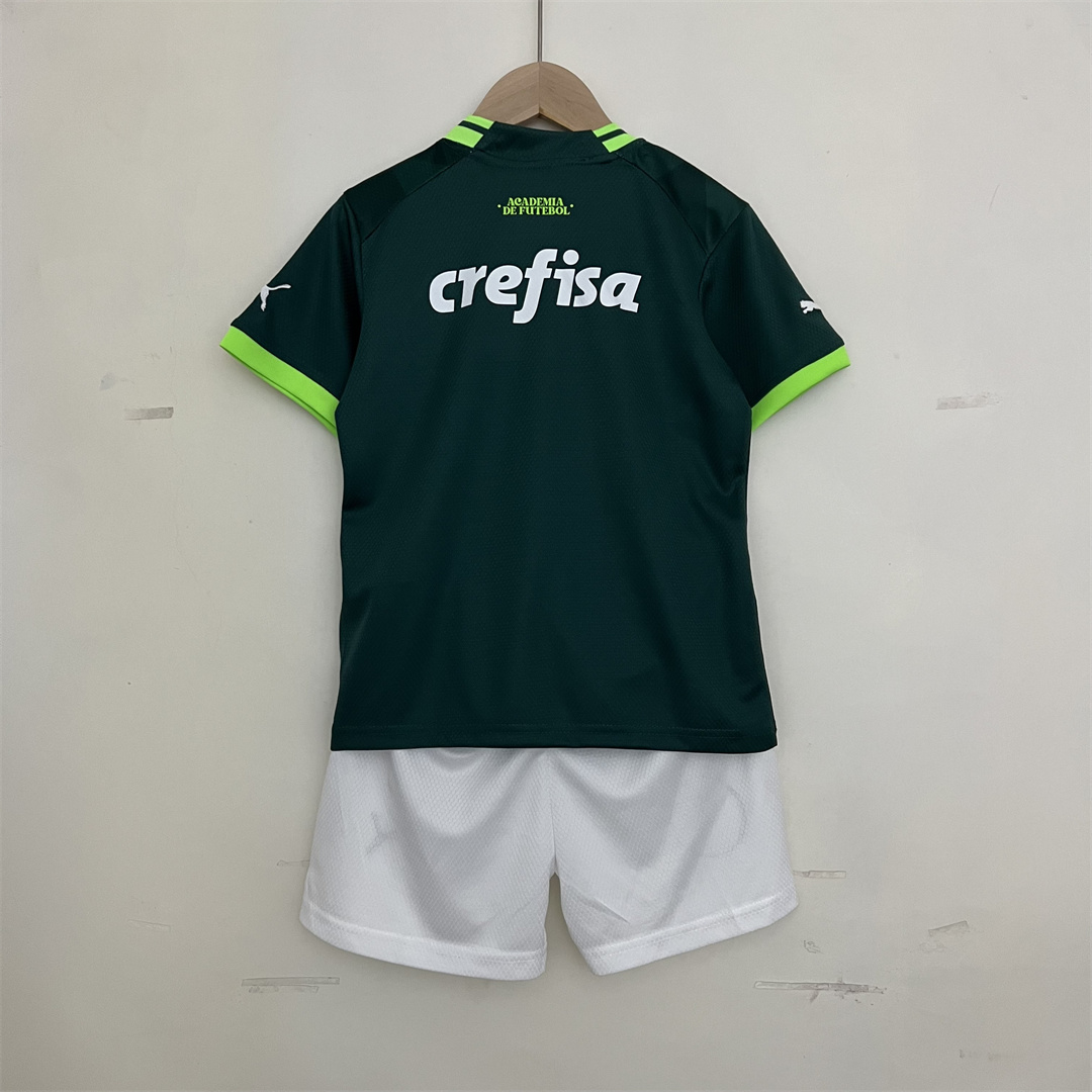 23-24 SE Palmeiras Home Kids Kit Jersey+Shorts - view 3