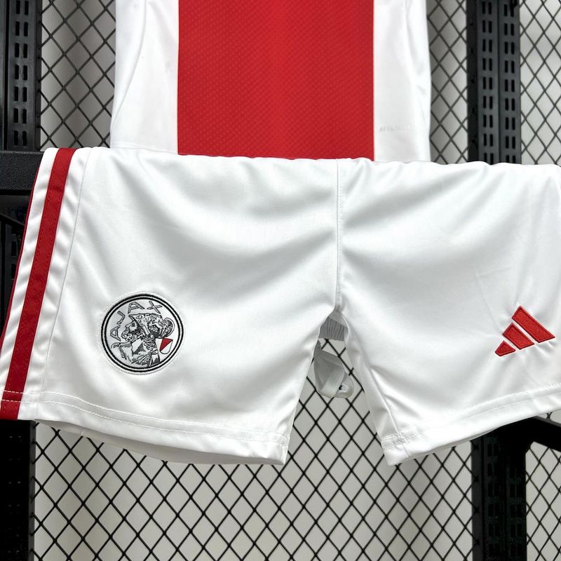 25-26 Ajax Home Soccer Kids Kit Jersey+Shorts - view 6