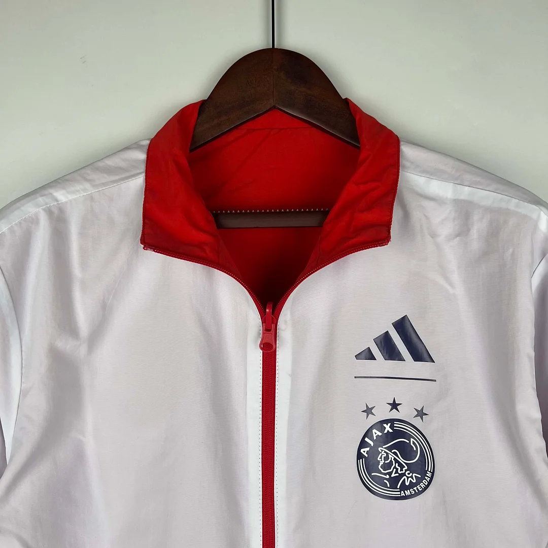 2023/2024 Ajax Reversible Windbreaker（Red-White）Soccer Jersey 1:1 Thai Quality - view 14