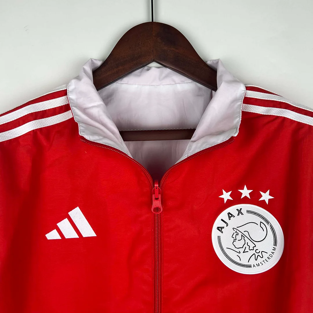 2023/2024 Ajax Reversible Windbreaker（Red-White）Soccer Jersey 1:1 Thai Quality - view 16