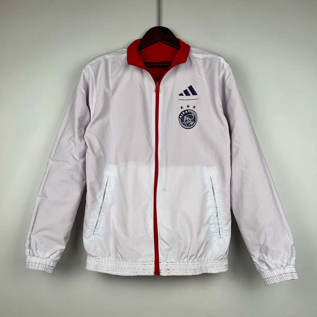 2023/2024 Ajax Reversible Windbreaker（Red-White）Soccer Jersey 1:1 Thai Quality - view 8