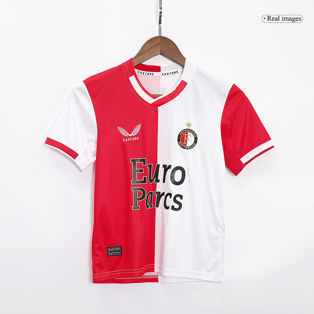 23-24 Feyenoord Home Kids Kit Jersey+Shorts - view 3