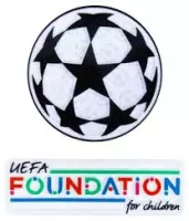 2024-25 Champions League UCL STARBALL & UEFA FOUNDATION Official Player Issue Size Badge Patch Set - view 1