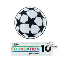 2025-26 UEFA UCL Starball + Foundation 10 Years Anniversary Patches - view 1